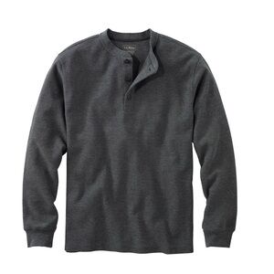 L.L. Bean Charcoal Long Sleeve Henley